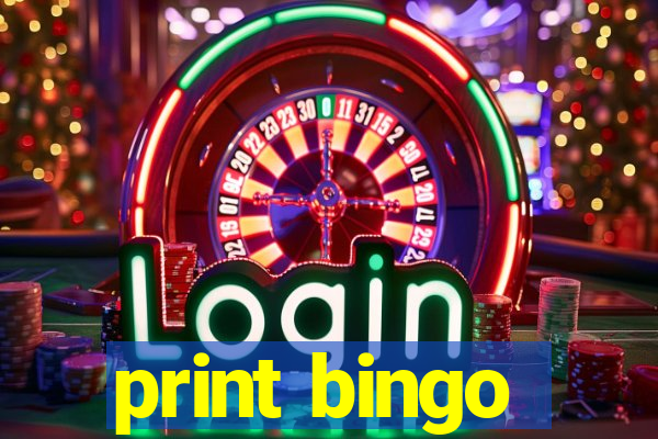 print bingo